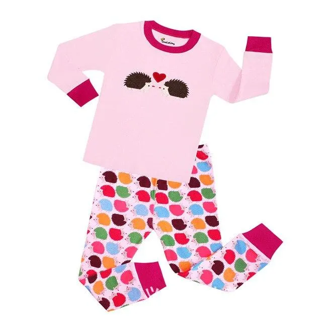 Autumn 2-7Y kids Santa Claus kids Pajamas/Pyjamas baby boy clothes children's Cartoon clothing summer cotton sleepwear wholesale