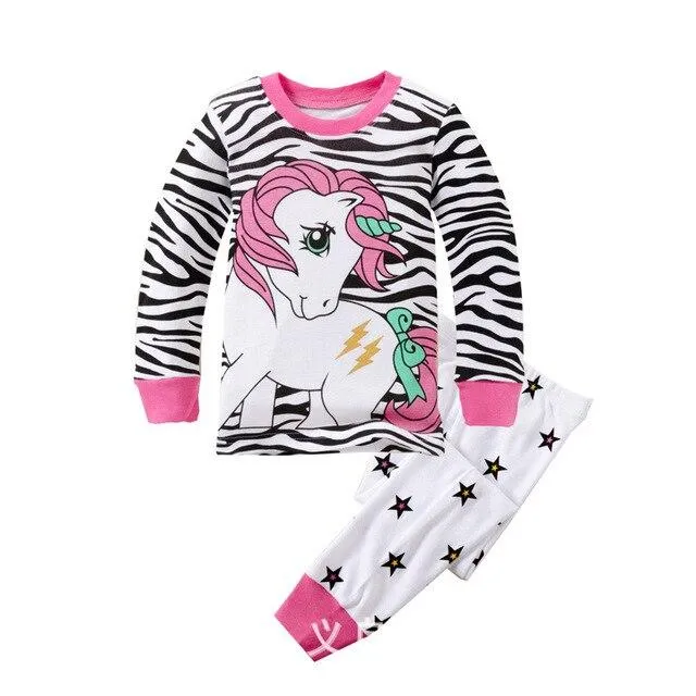 Autumn 2-7Y kids Santa Claus kids Pajamas/Pyjamas baby boy clothes children's Cartoon clothing summer cotton sleepwear wholesale