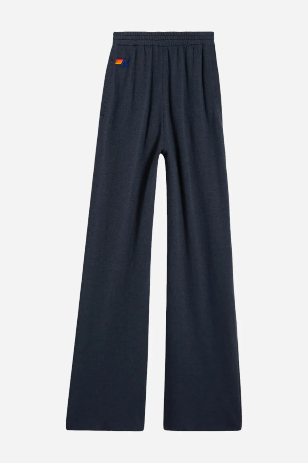 Aviator Nation Wide Leg Pocket Sweatpants in Charcoal