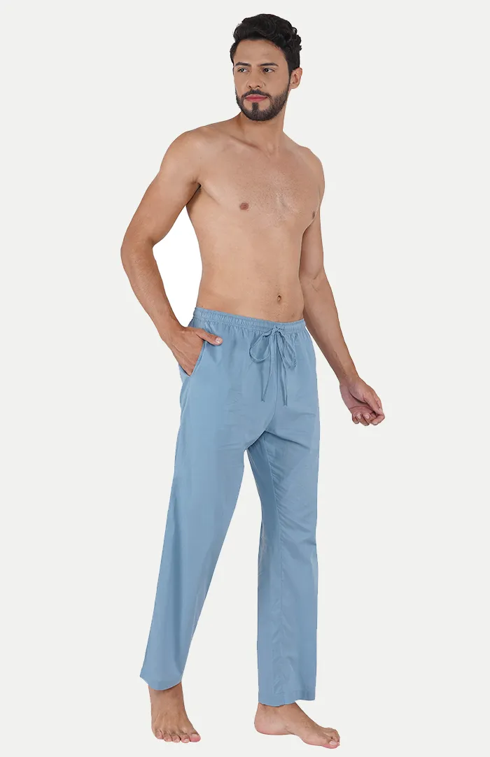 Azure Bliss Blue | Lounge Wear Set | 100% Cotton