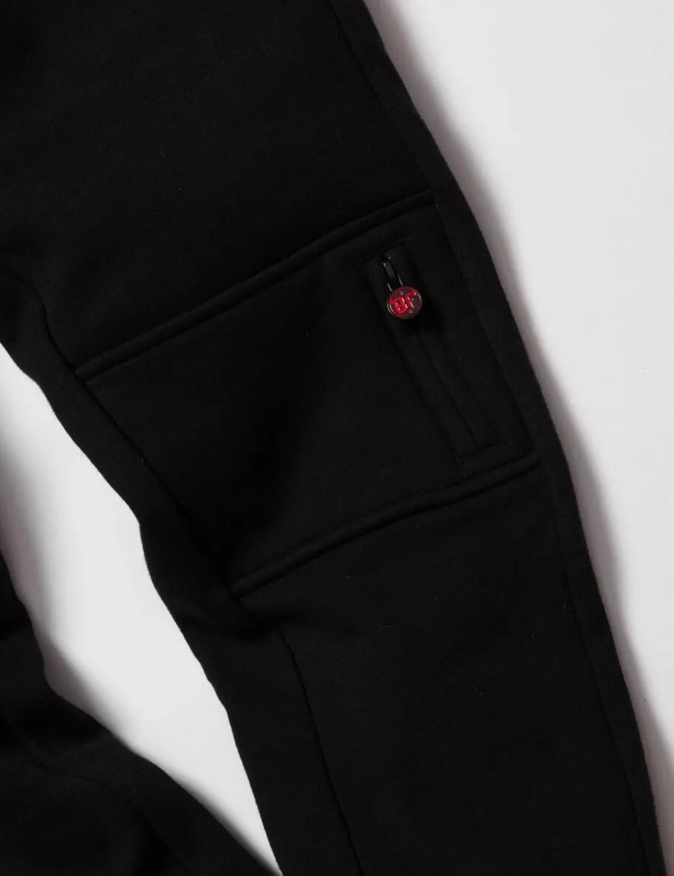 Born Fly-Storm Fleece Sweatpants-Black