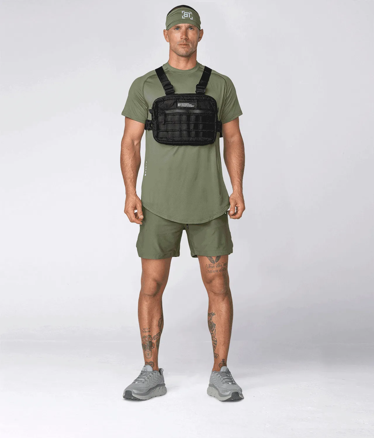 Born Tough Air Pro™ 7" Military Green 2 in 1 Men's Athletic Shorts with Liner
