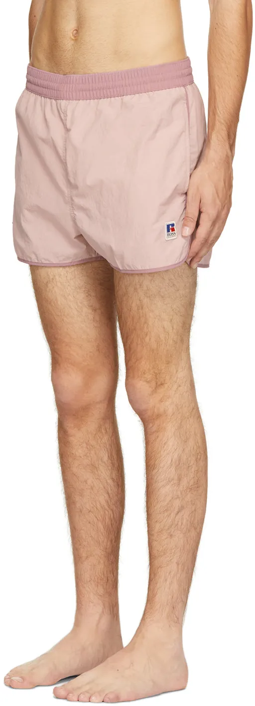 Boss Pink Russell Athletic Jaco Swim Shorts