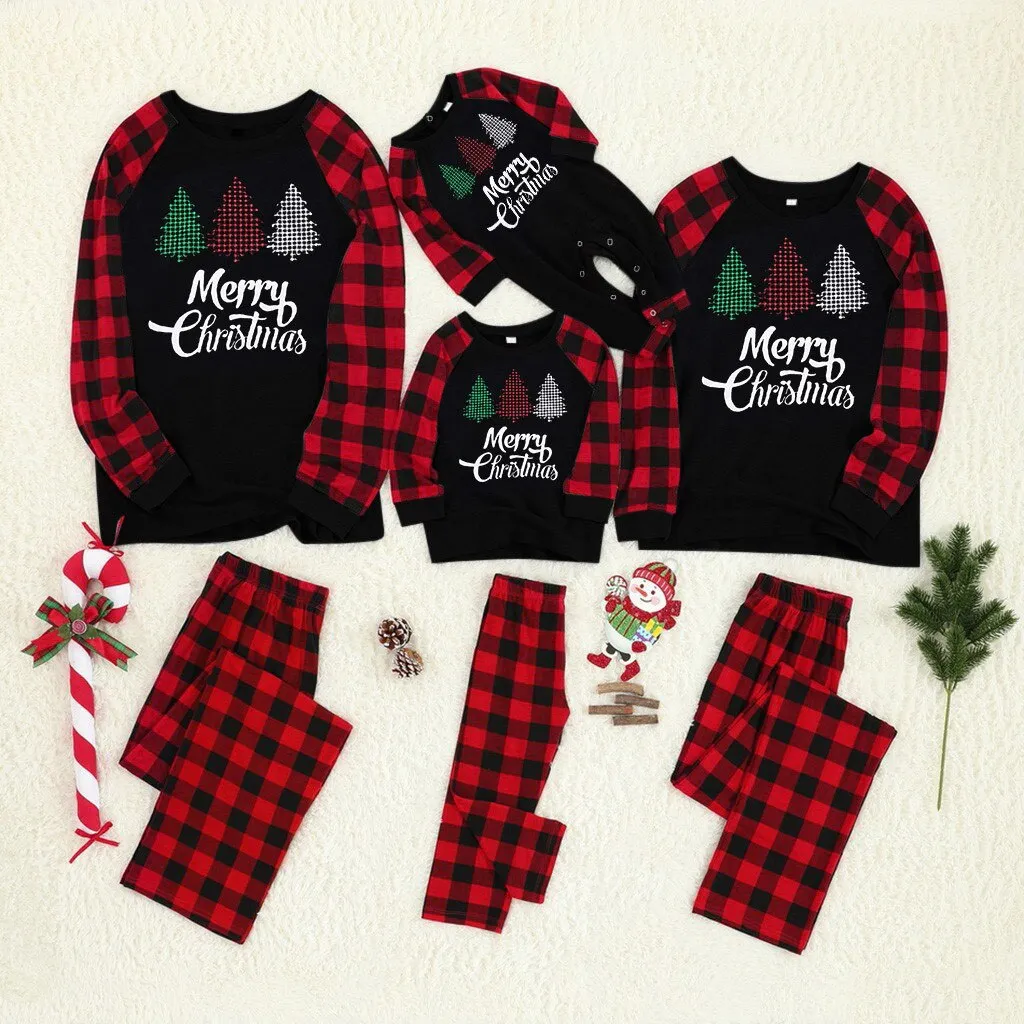 Christmas Pajamas Matching Family Pyjamas  Pajamas Set Adults Kids Baby  Elk Deer Outfits Sleepwear