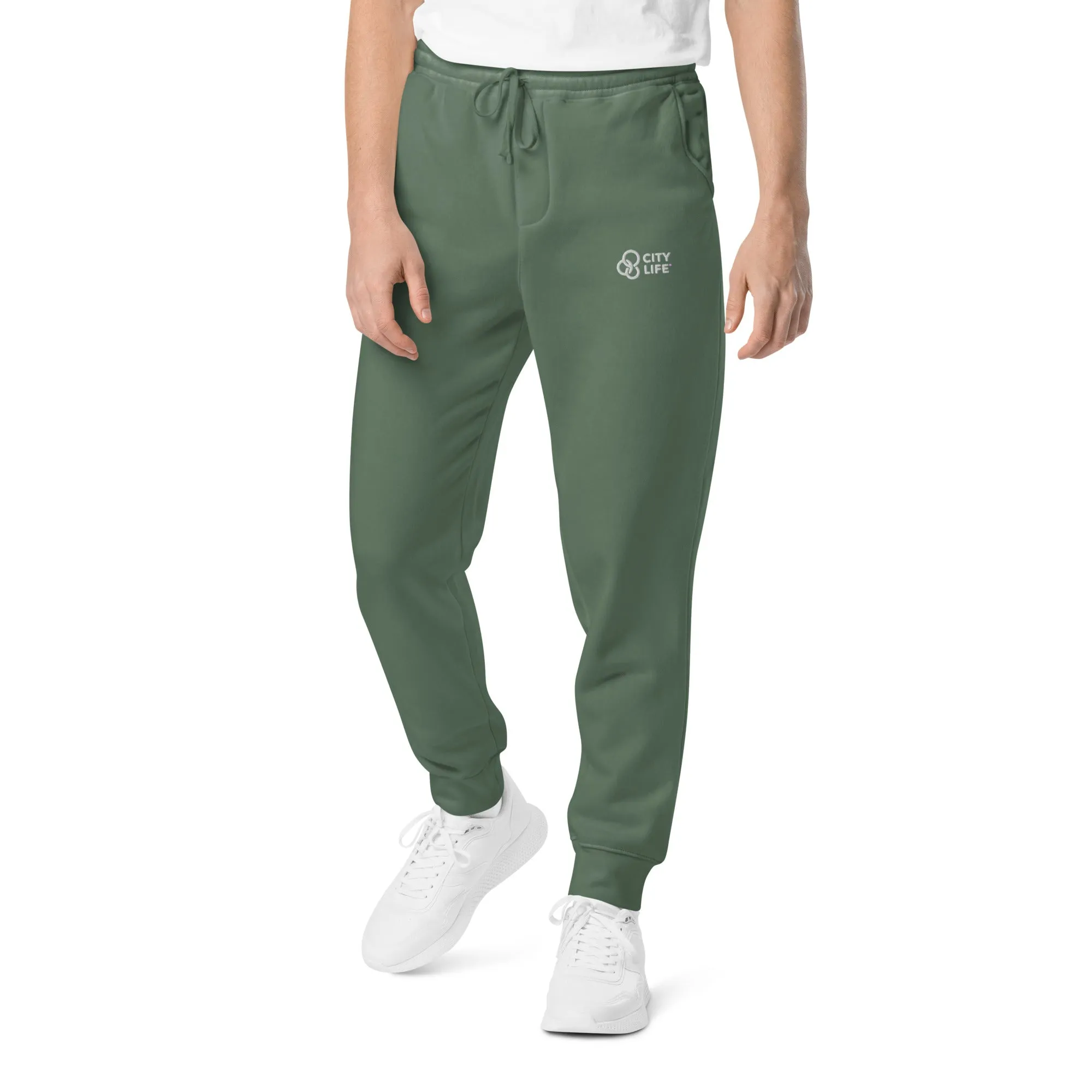 City Life Unisex pigment-dyed sweatpants