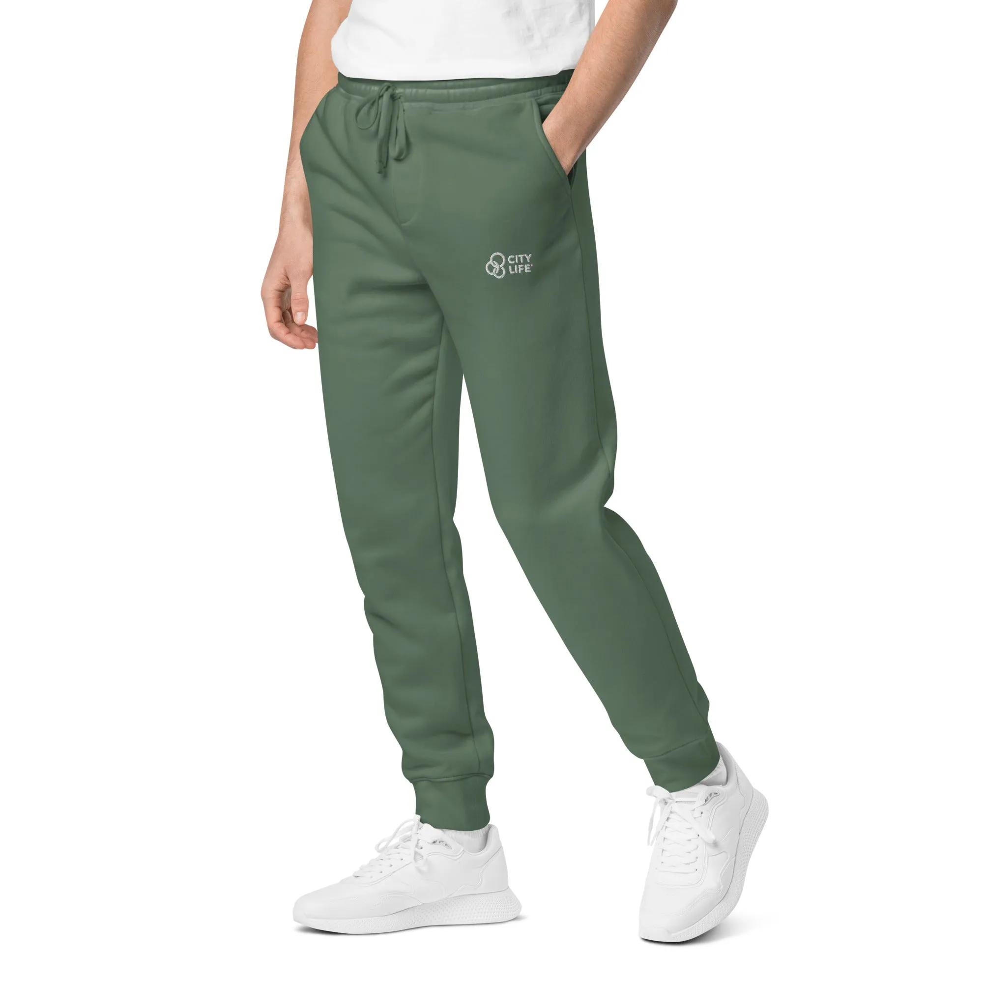 City Life Unisex pigment-dyed sweatpants