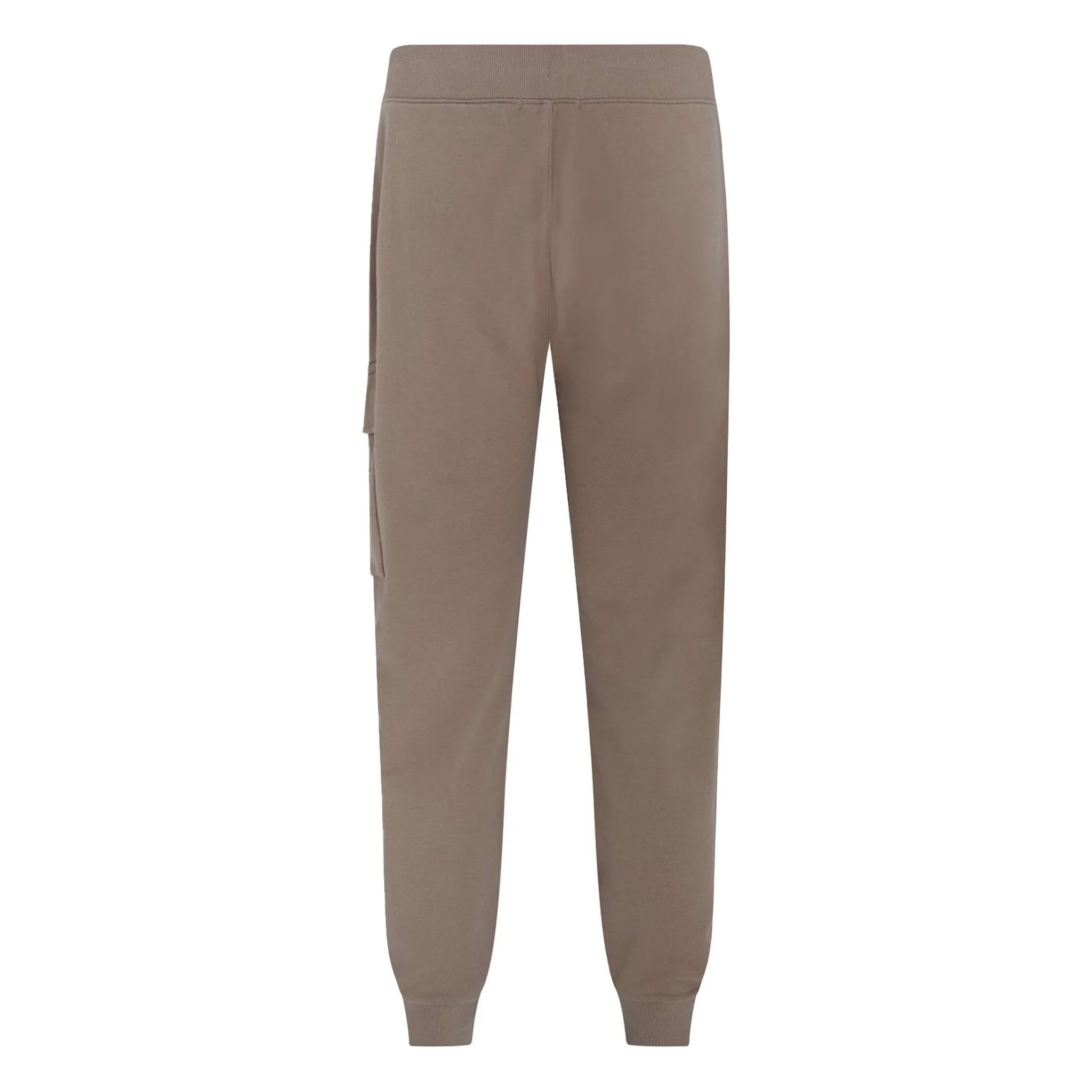 C.P. Company Diagonal Raised Fleece Cargo Sweatpants in Walnut- Beige