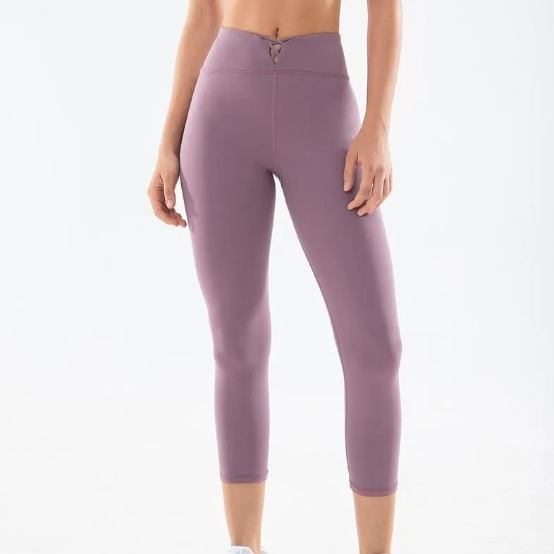 Cross Lace Workout Leggings