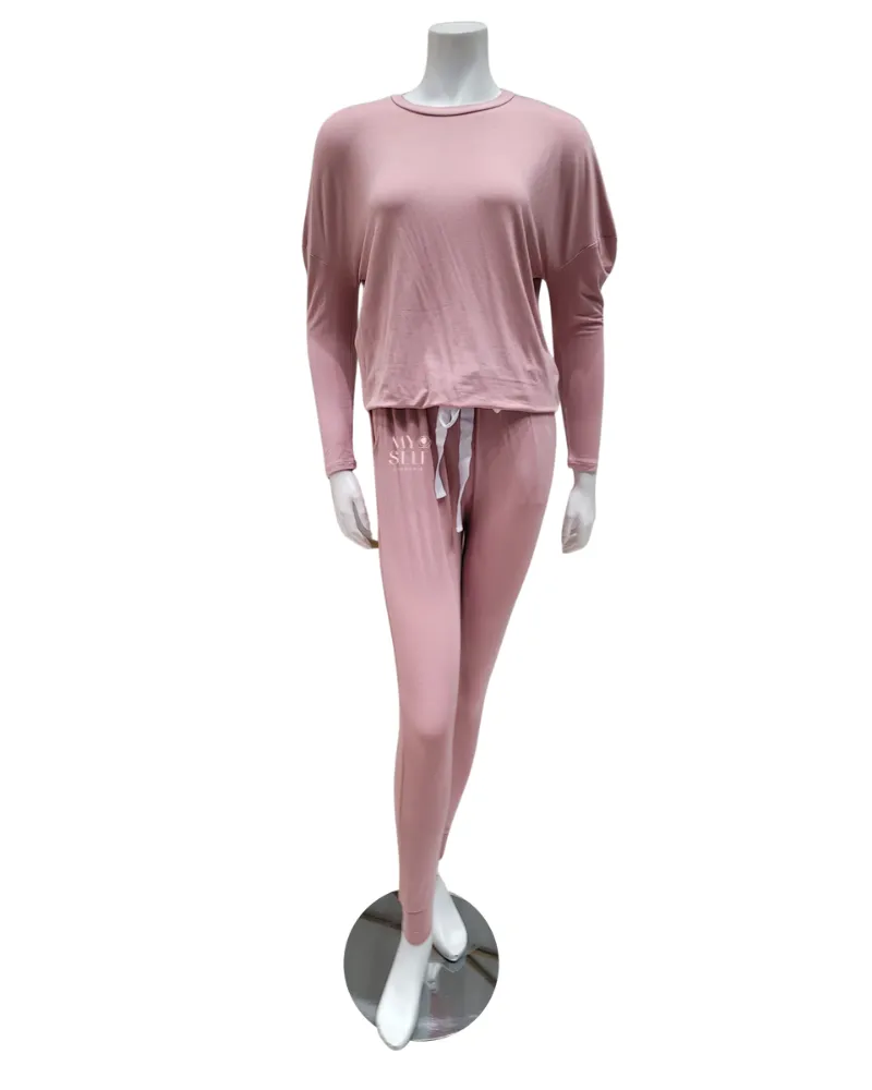 Dolman Style Dusty Pink Modal Pajamas Set