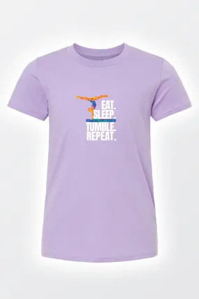 Eat Sleep Tumble Repeat Youth T-shirt