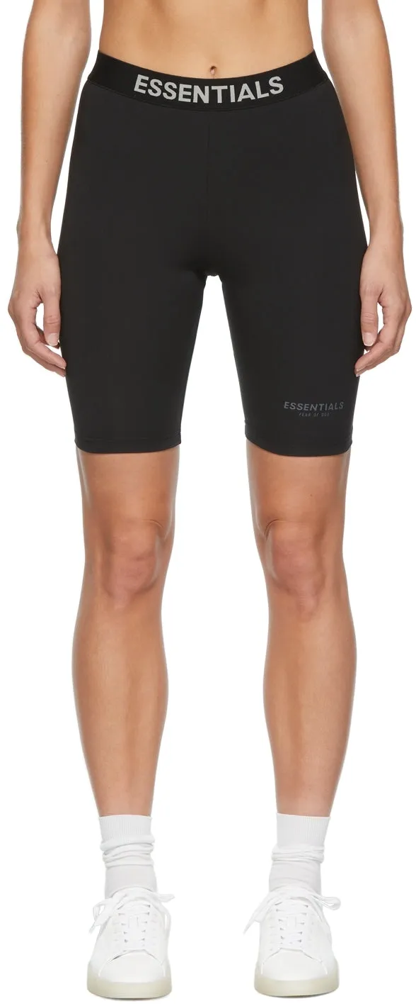 Essentials Black Athletic Bike Shorts