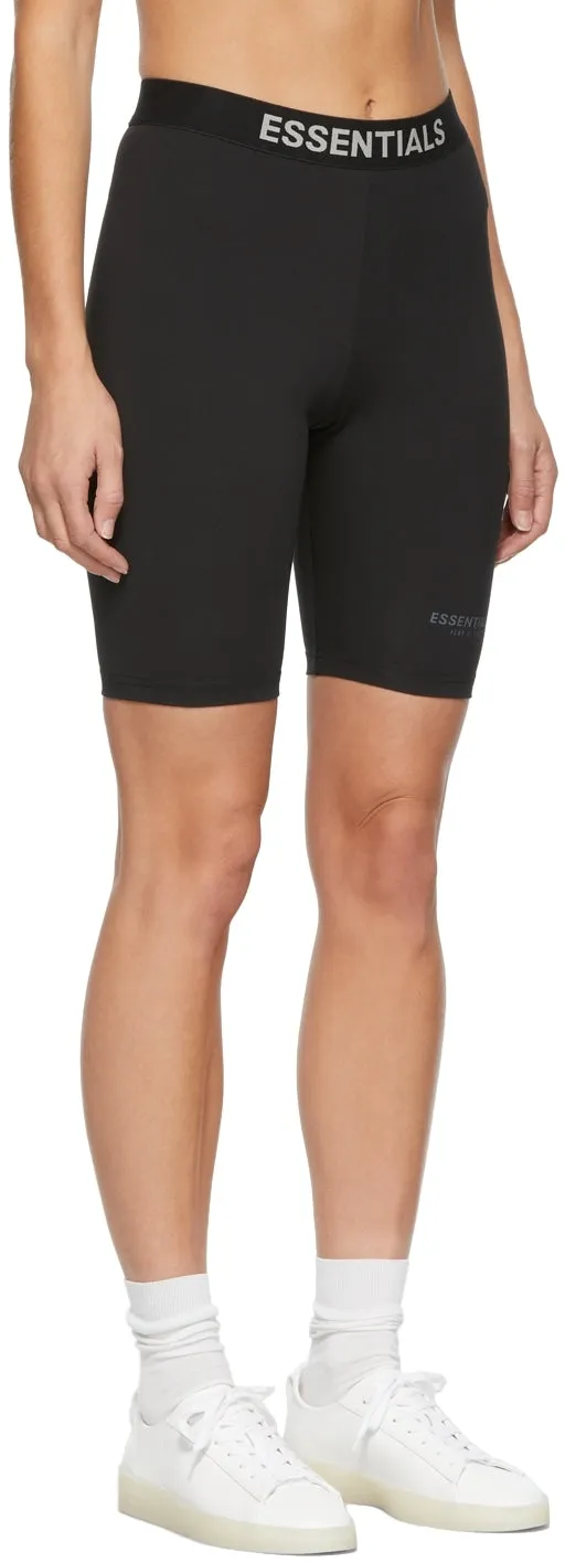 Essentials Black Athletic Bike Shorts