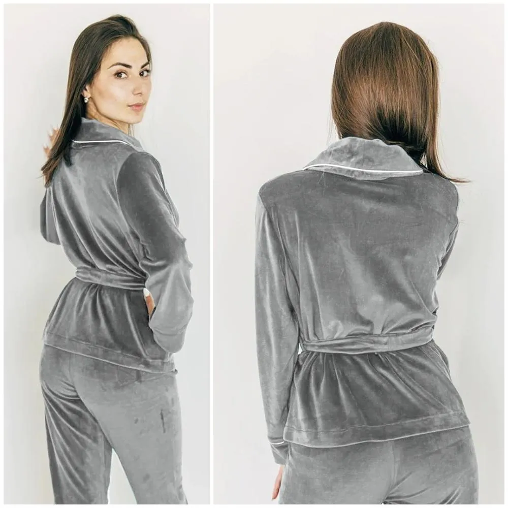 Fit and Warm Robe Top and Pants Loungewear