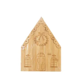 Gingerbread House Bamboo Cutting Board