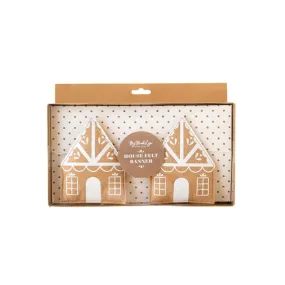 Gingerbread House Felt Banner