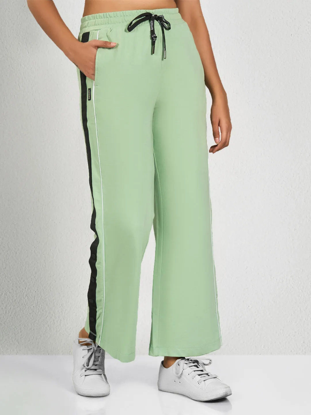 Green Side Striped LF Track Pant