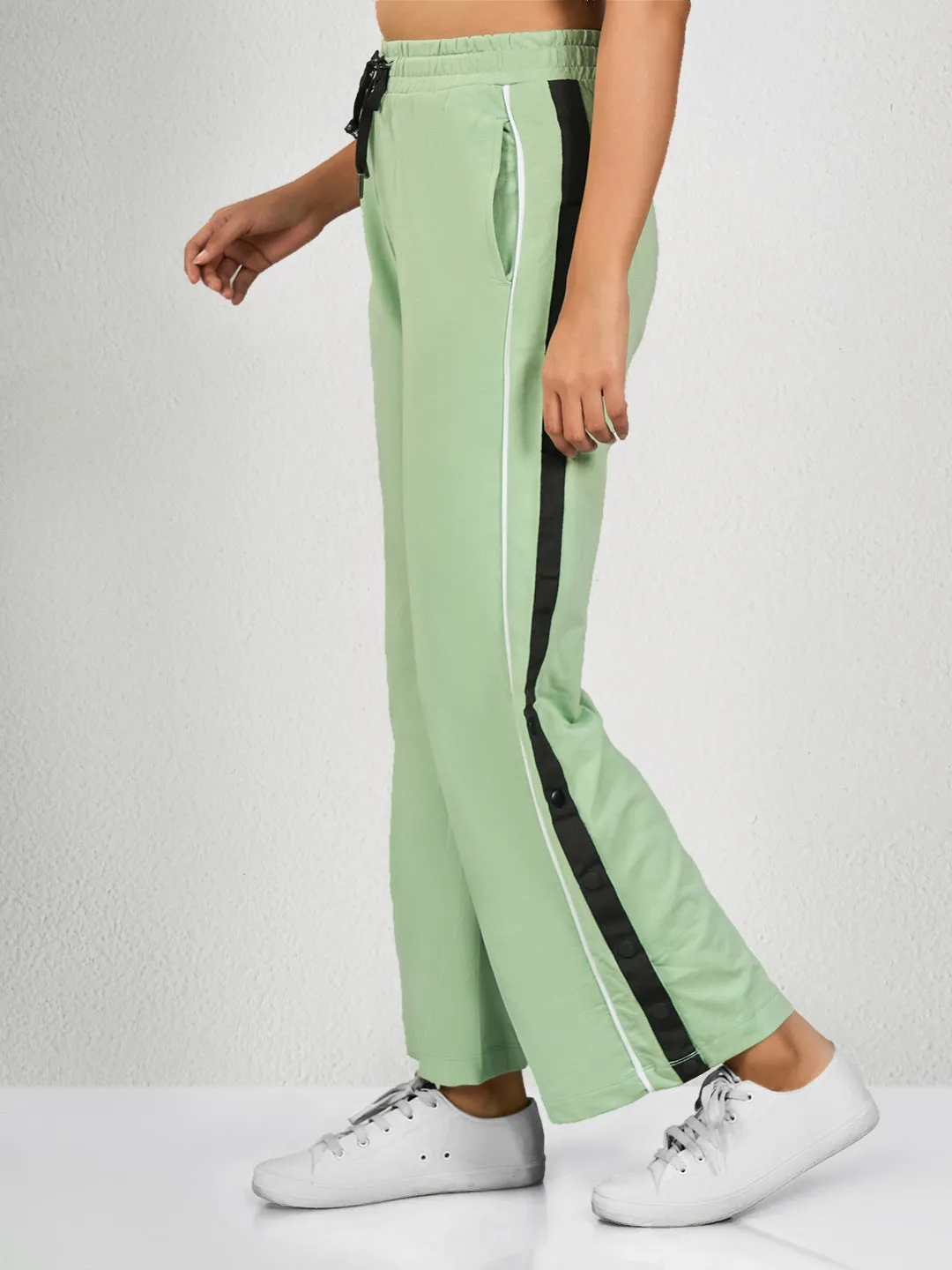 Green Side Striped LF Track Pant