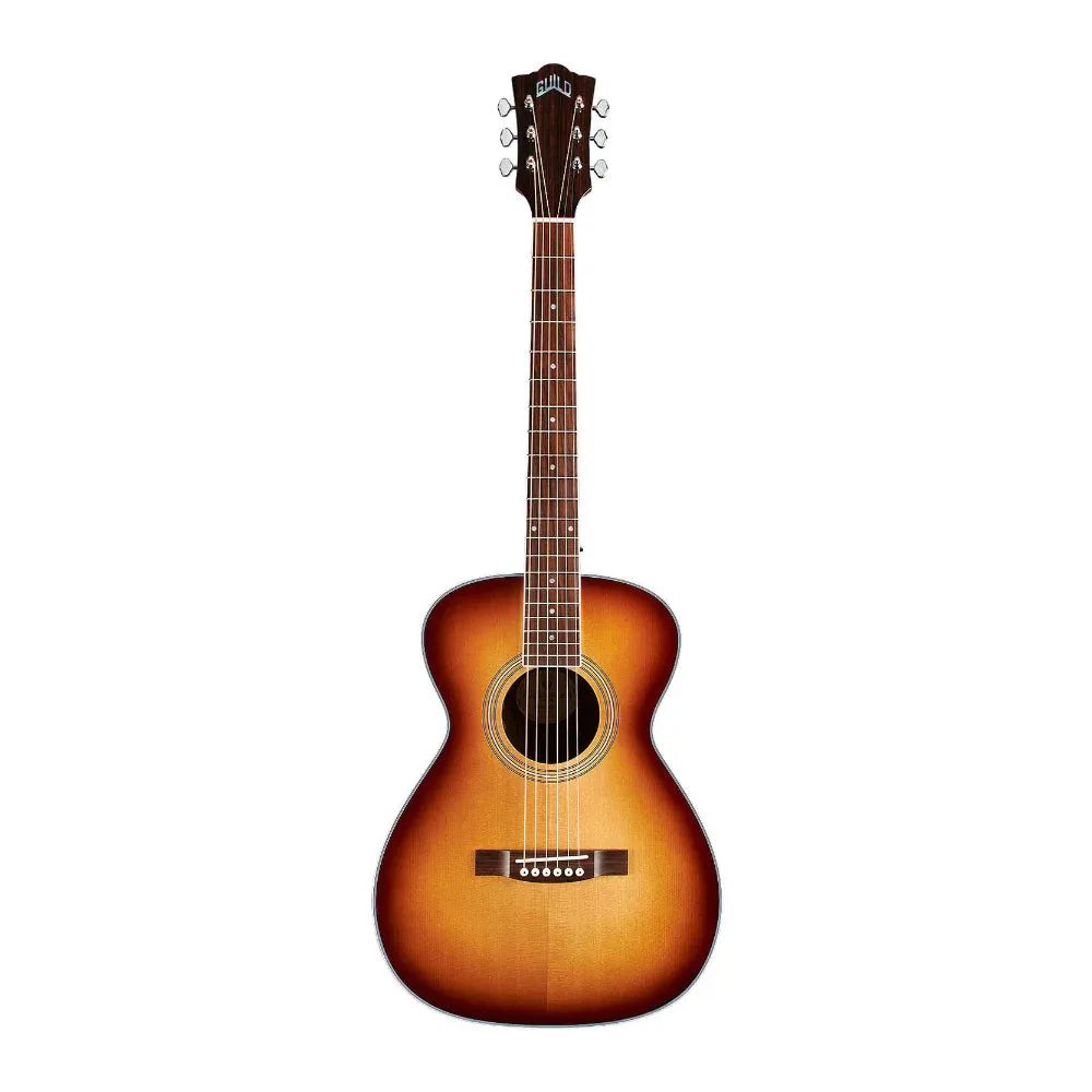 Guild M-260E Deluxe Concert Acoustic Guitar (Edge Burst)