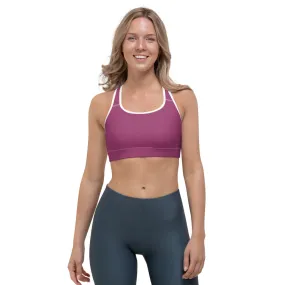 Hibiscus Purple Sports Bra
