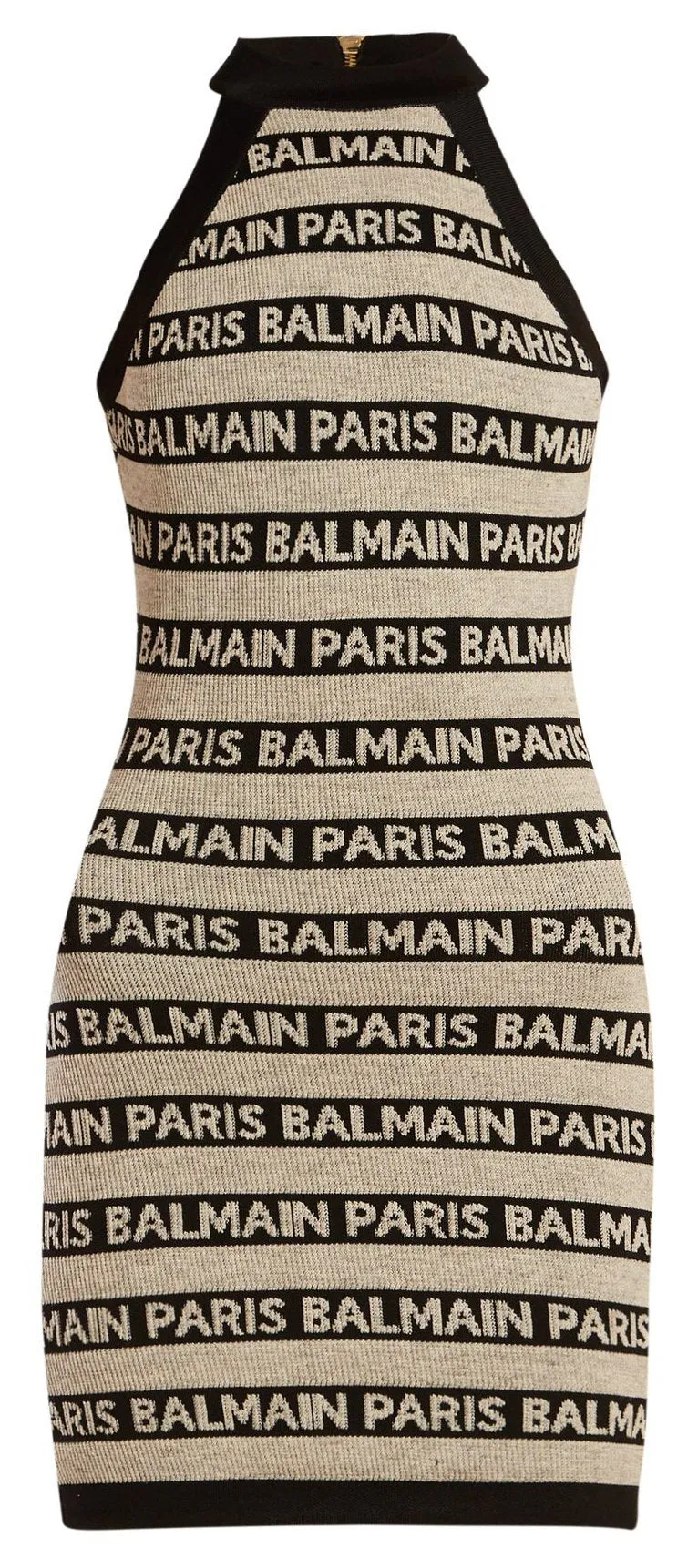 Logo-Intarsia Knitted Mini Dress