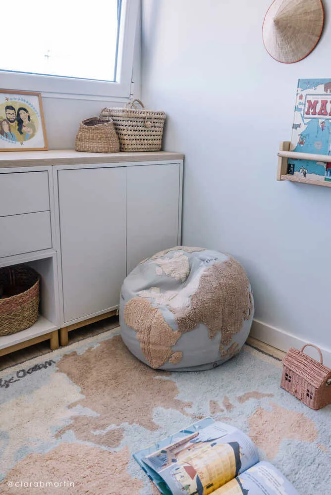 Lorena Canals Pouf World Map