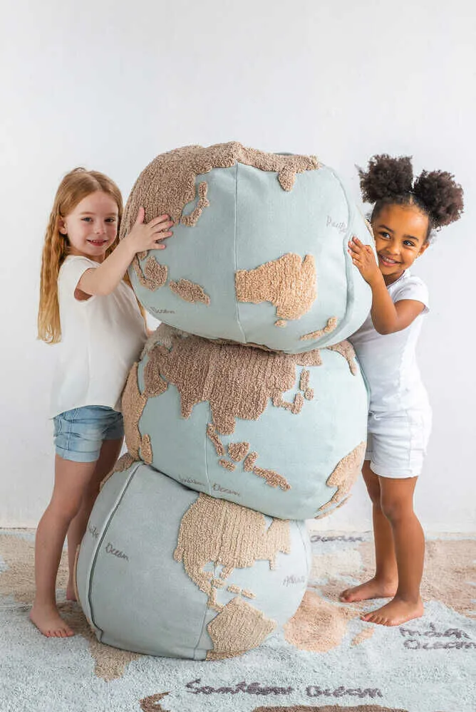 Lorena Canals Pouf World Map