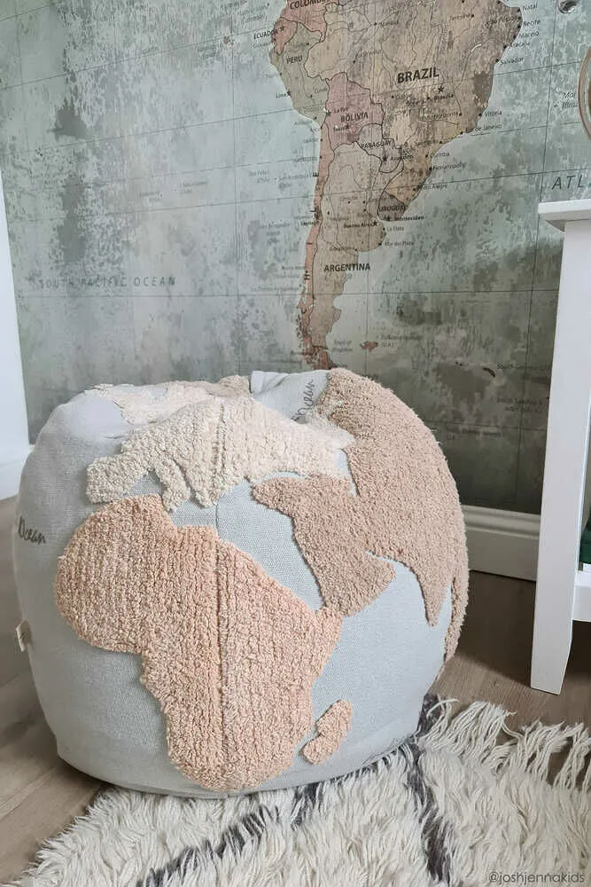 Lorena Canals Pouf World Map