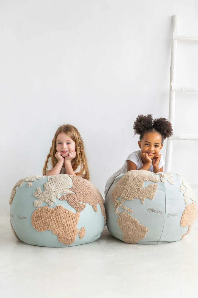 Lorena Canals Pouf World Map
