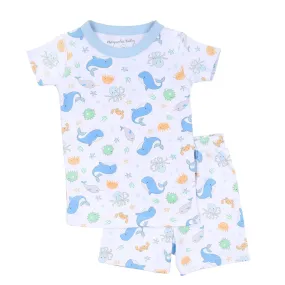 Magnolia Baby Boys Ocean Bliss Short Pajamas - Blue