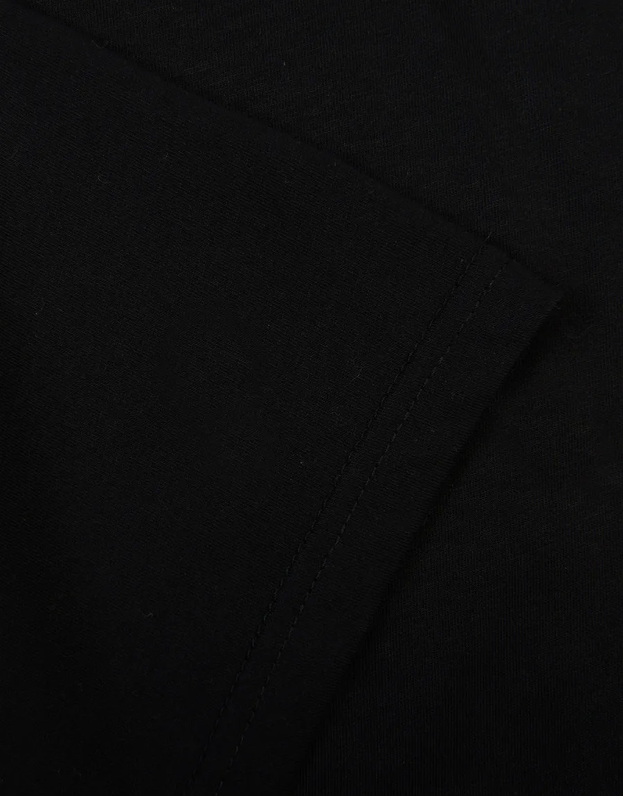 Men's Single Jersy Plain Shorts - Black