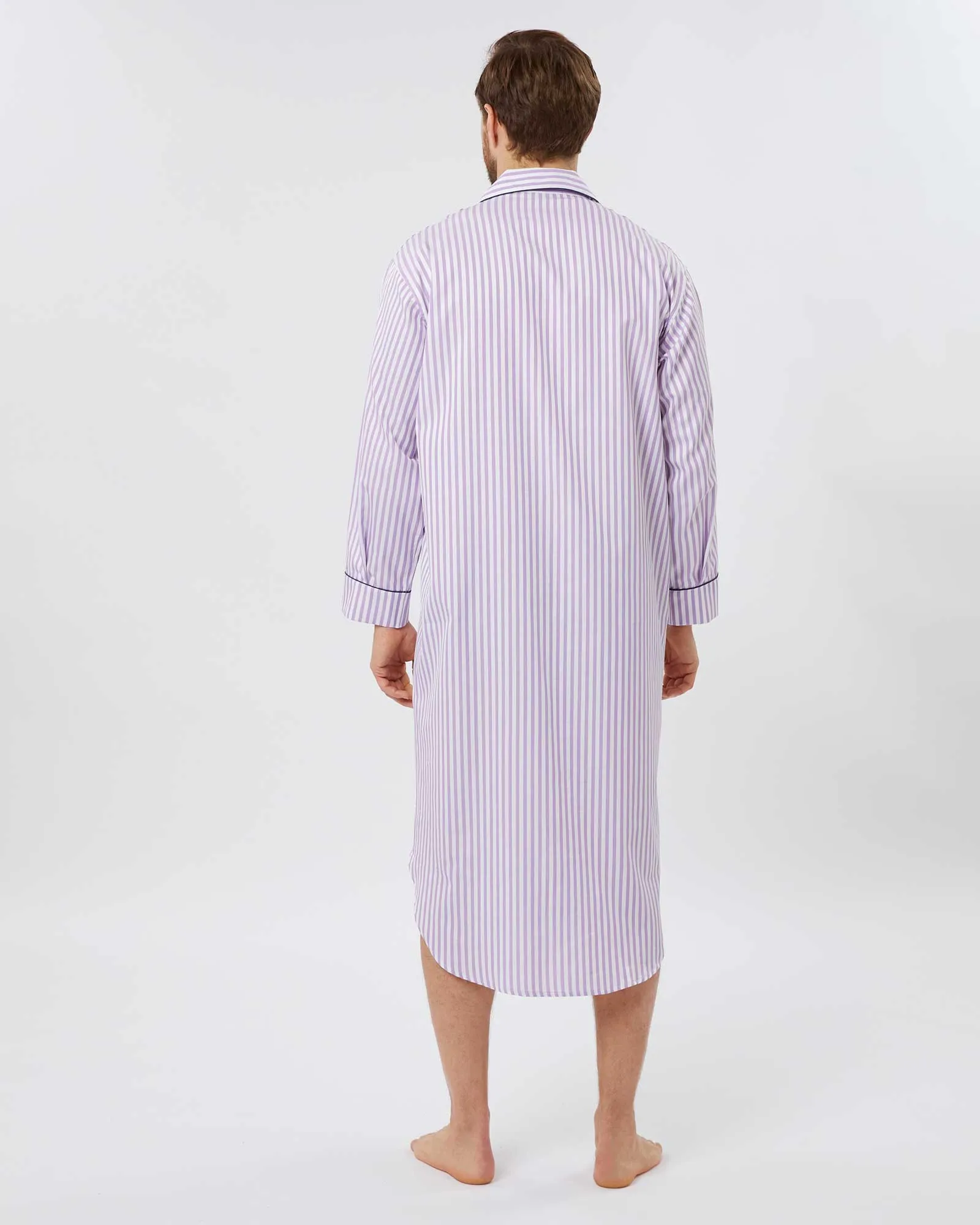 Men's Two-Fold Cotton Nightshirt - Newington