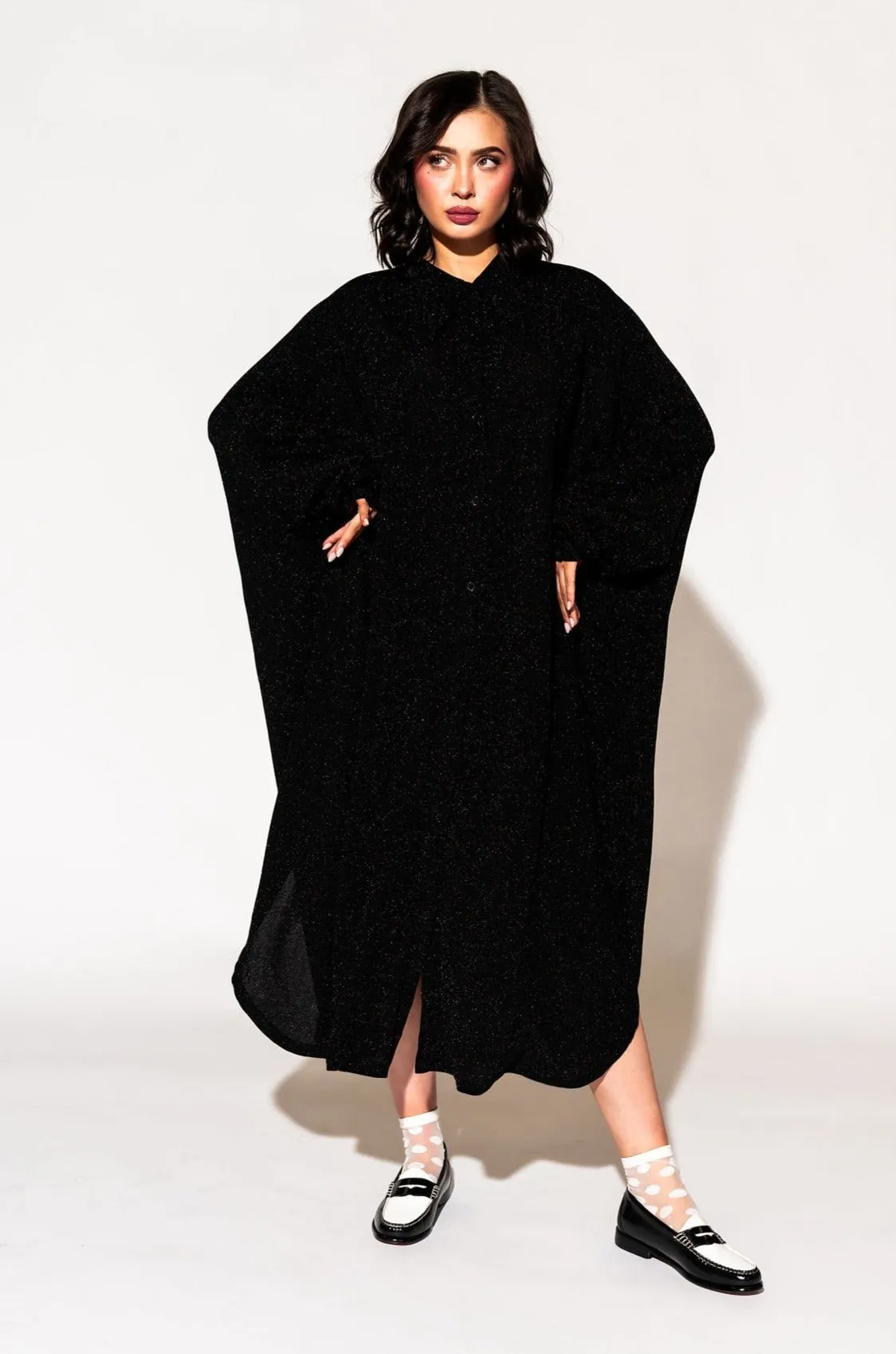 New Romantics Oversized Dress in Disco Sparkle
