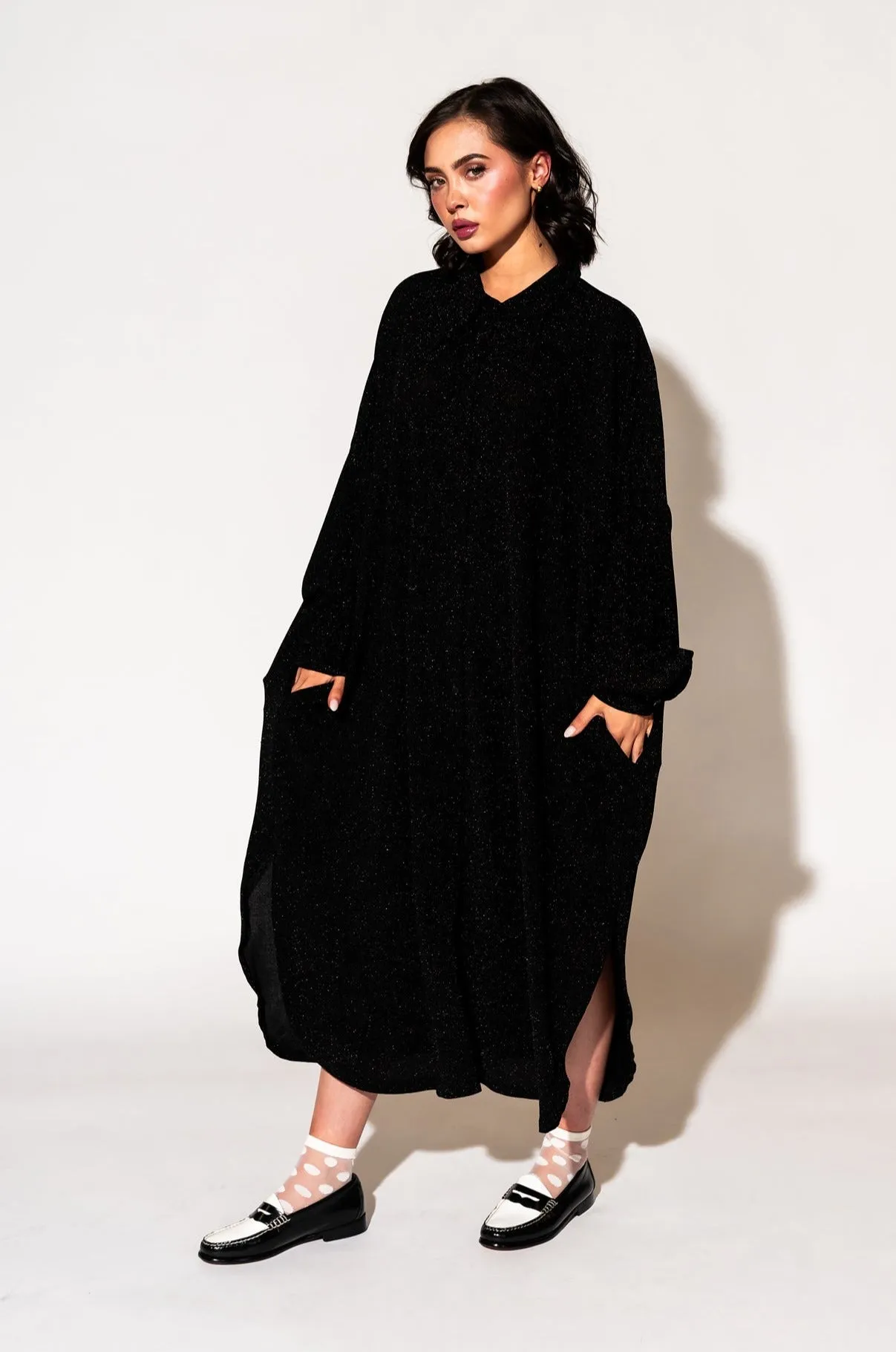 New Romantics Oversized Dress in Disco Sparkle