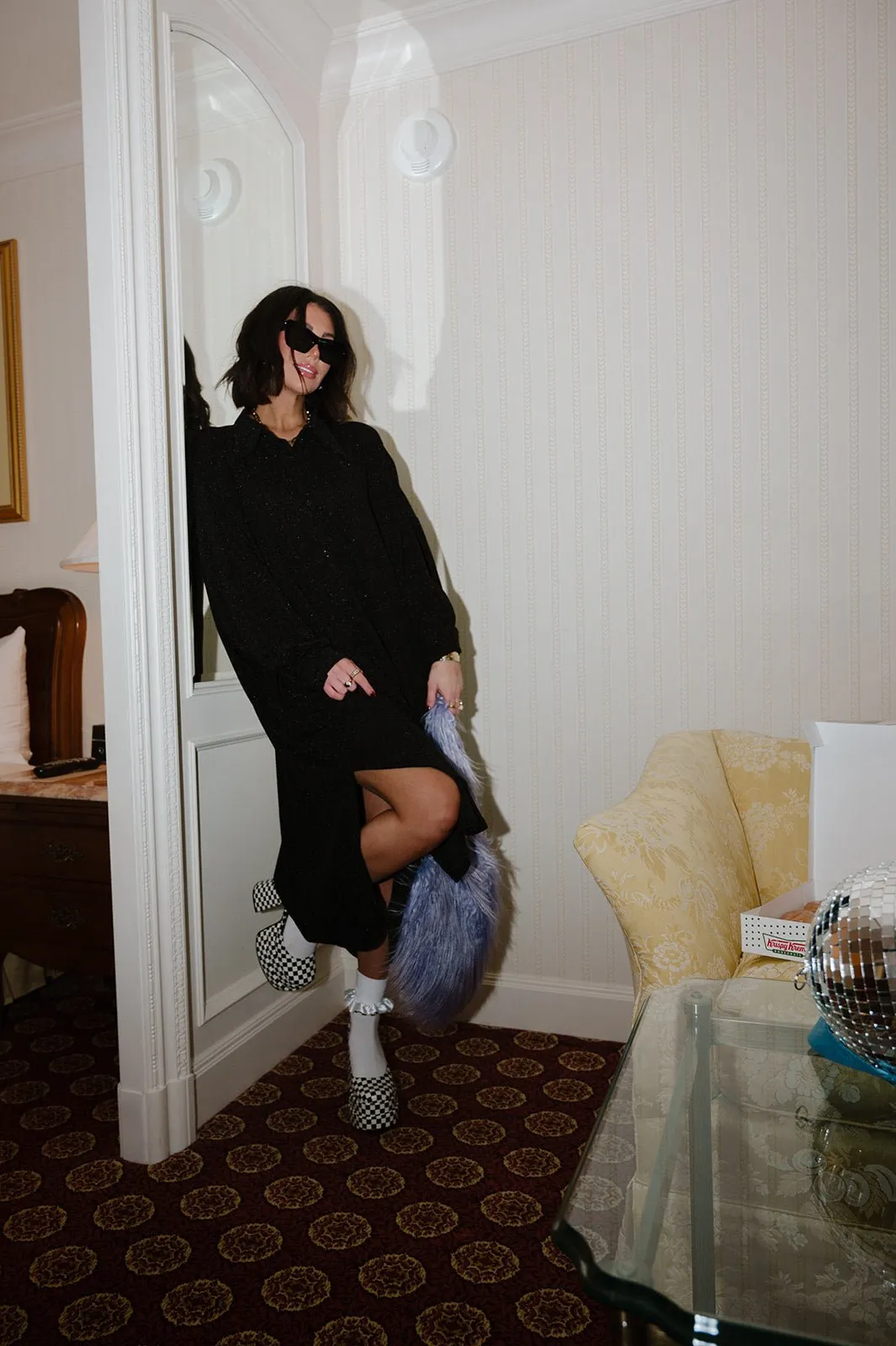New Romantics Oversized Dress in Disco Sparkle