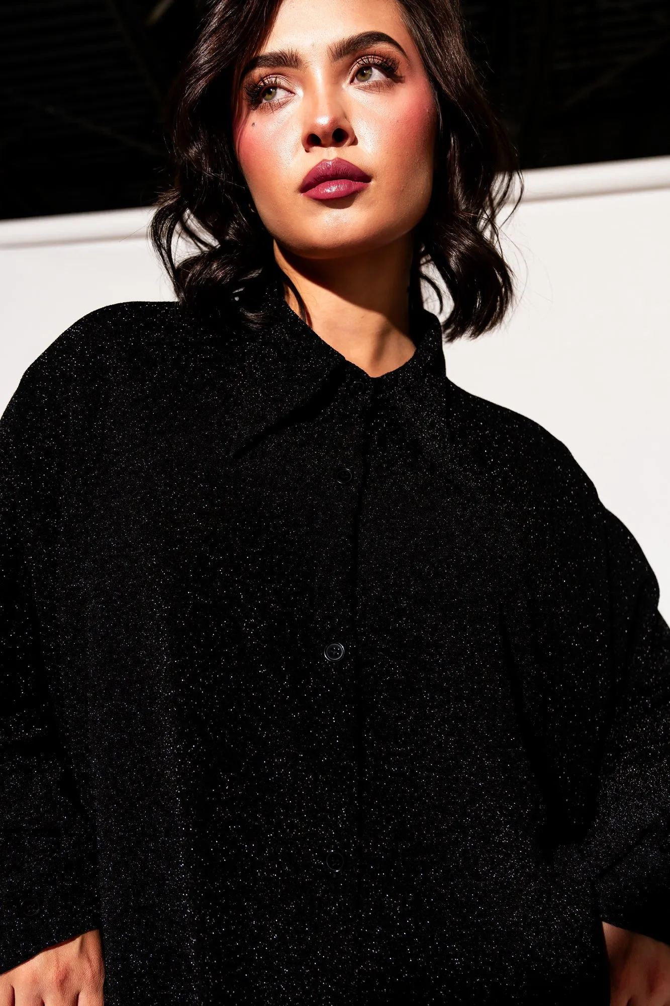 New Romantics Oversized Dress in Disco Sparkle