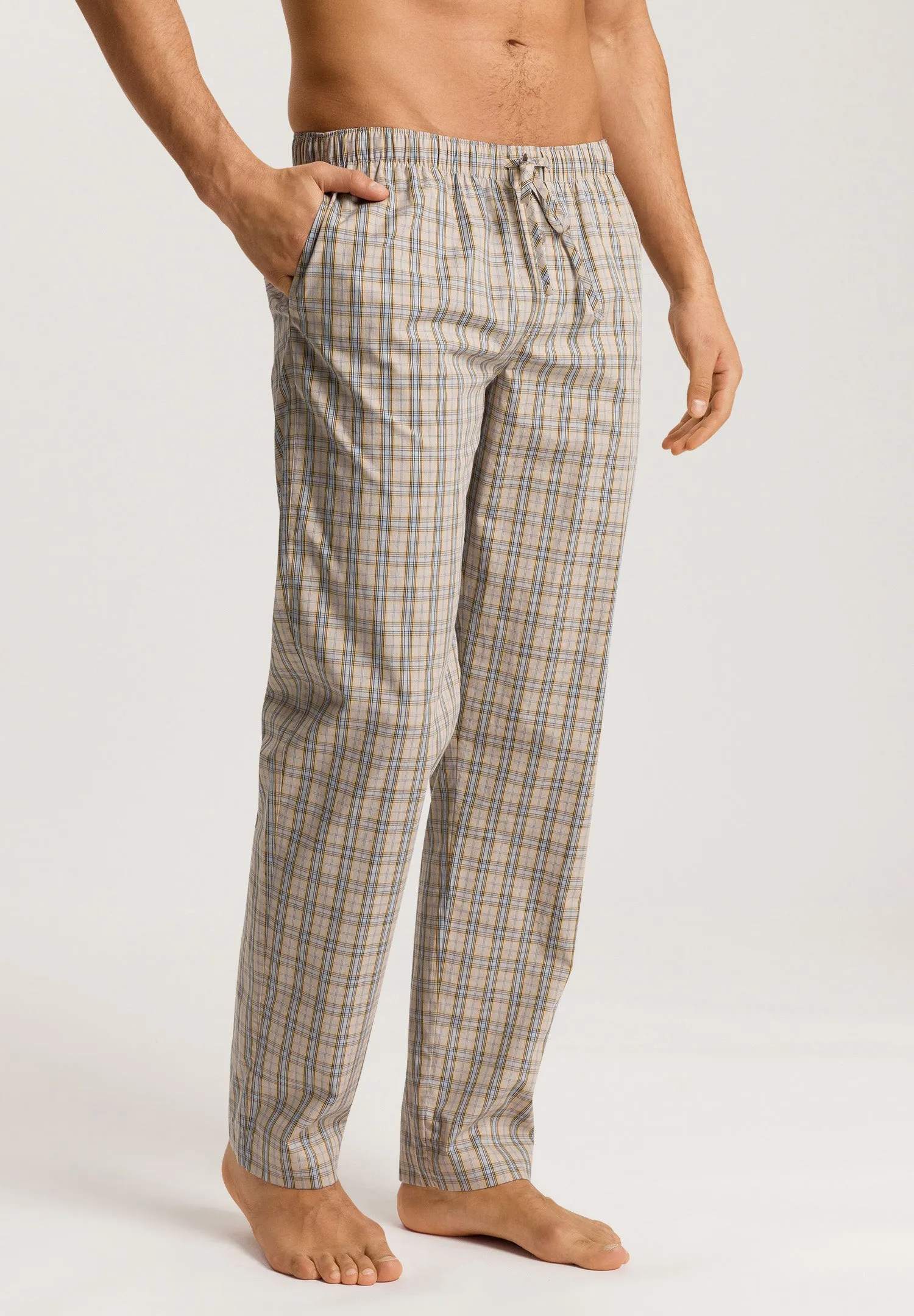 Night And Day Cotton Woven Pajama Pants | Amber Check 75114-2887