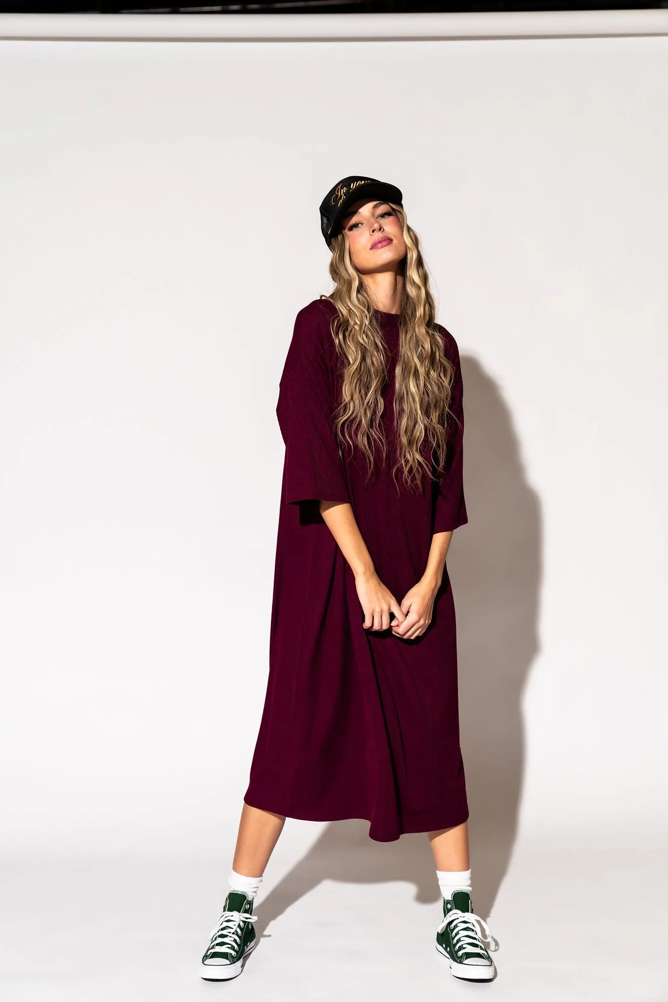 Ozzy Dress in Wine
