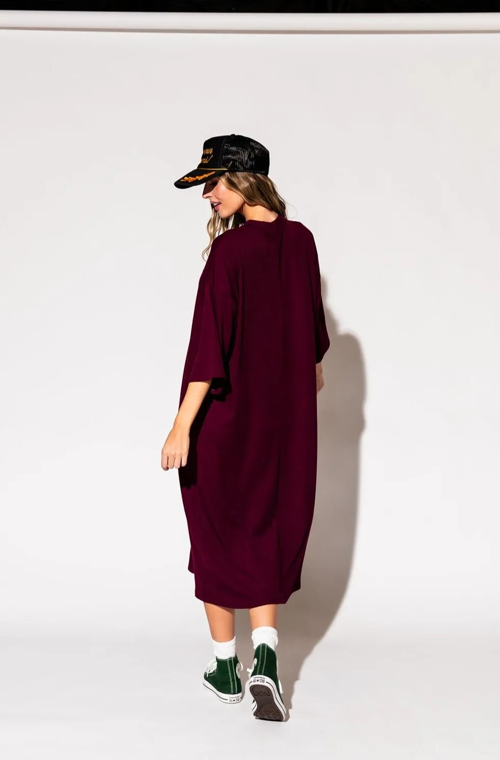 Ozzy Dress in Wine