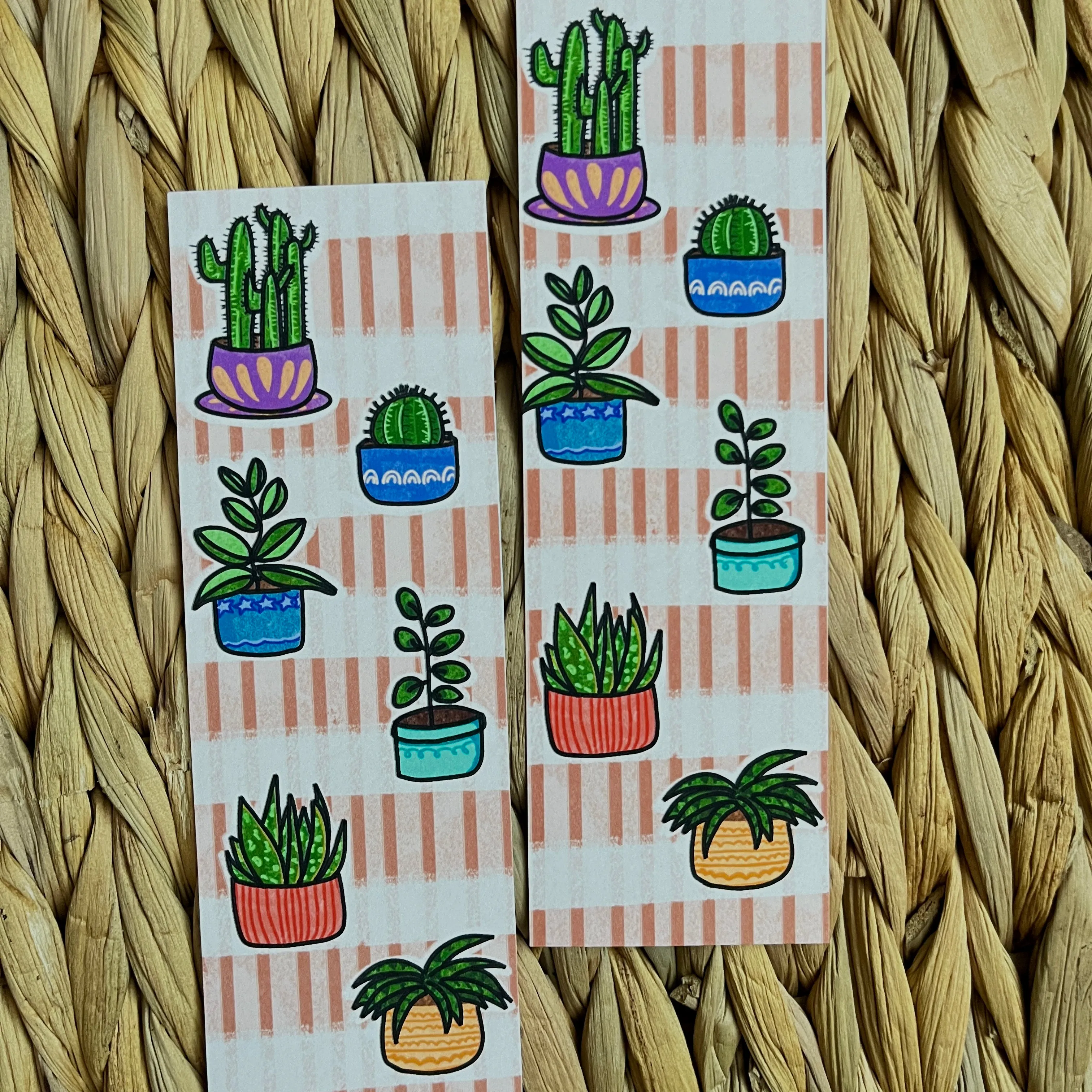 Plants cacti bookmark
