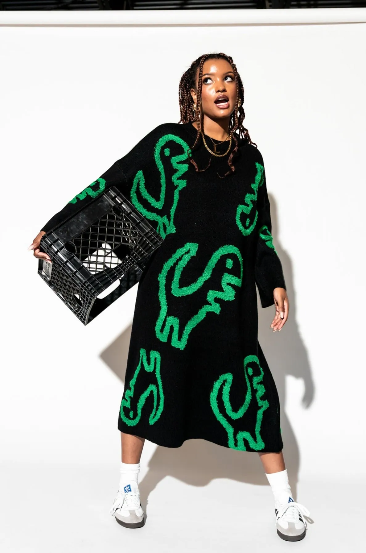Rawr Means I Love You Oversized Knit Dress *RESTOCKED*