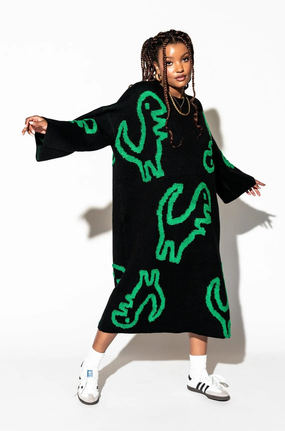 Rawr Means I Love You Oversized Knit Dress *RESTOCKED*