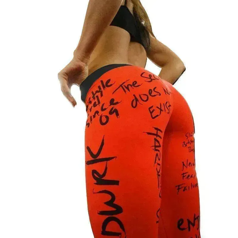 Slim Slimming Printed Yoga Pencil Pants Leggings
