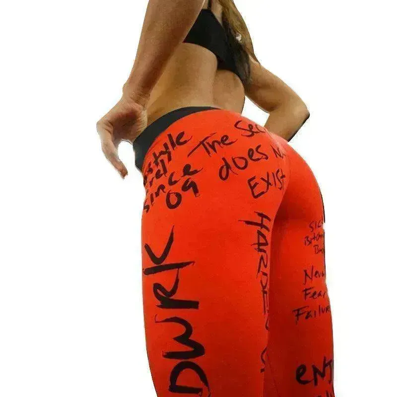 Slim Slimming Printed Yoga Pencil Pants Leggings