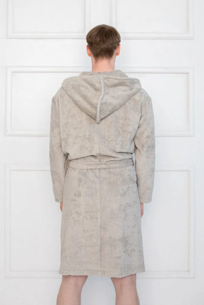 Sofa Killer light grey bamboo frottee men robe