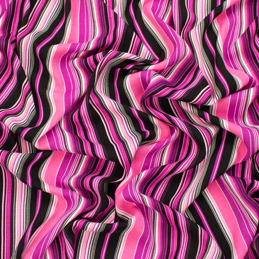 Striped Poly Linen Prints