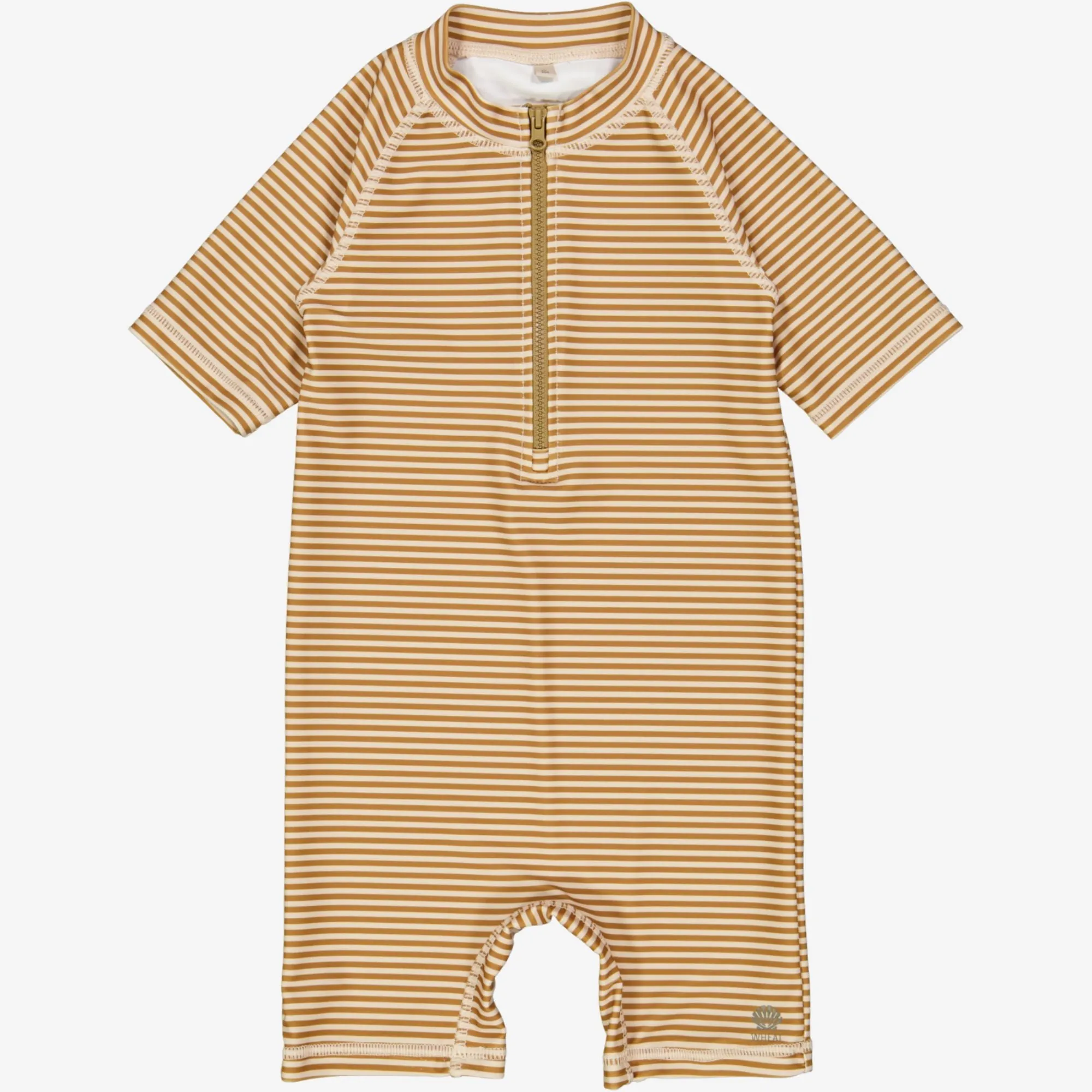 Swimsuit Cas - golden green stripe