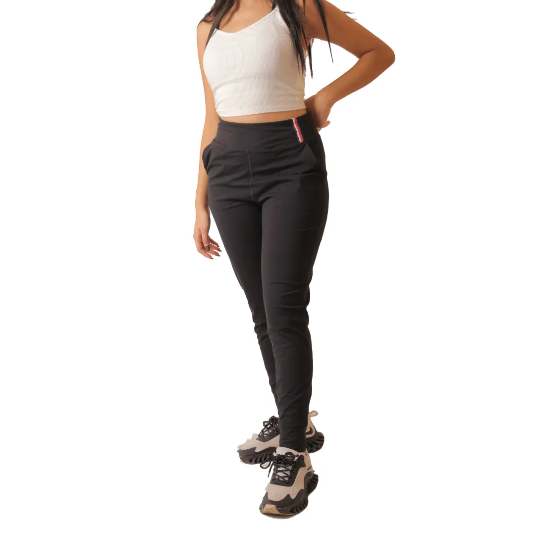 TH Women Yoga Pants  - Black