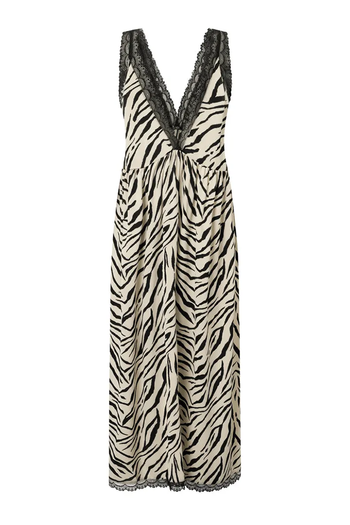 Vavara Oversized Dress - Zebra Striped