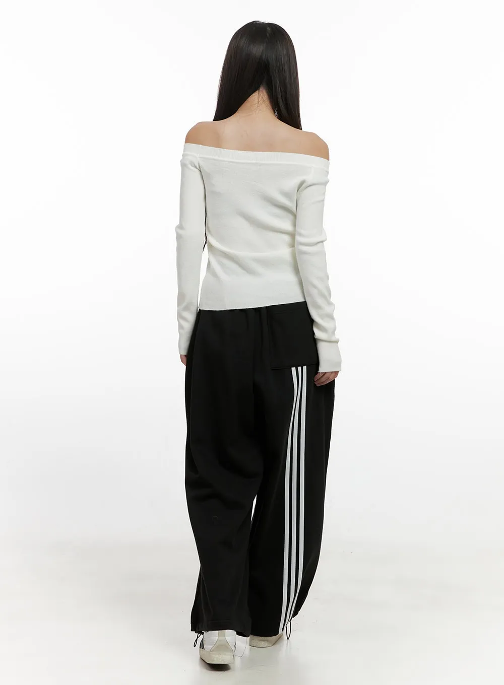 Wide Fit Cotton Sweatpants CN415