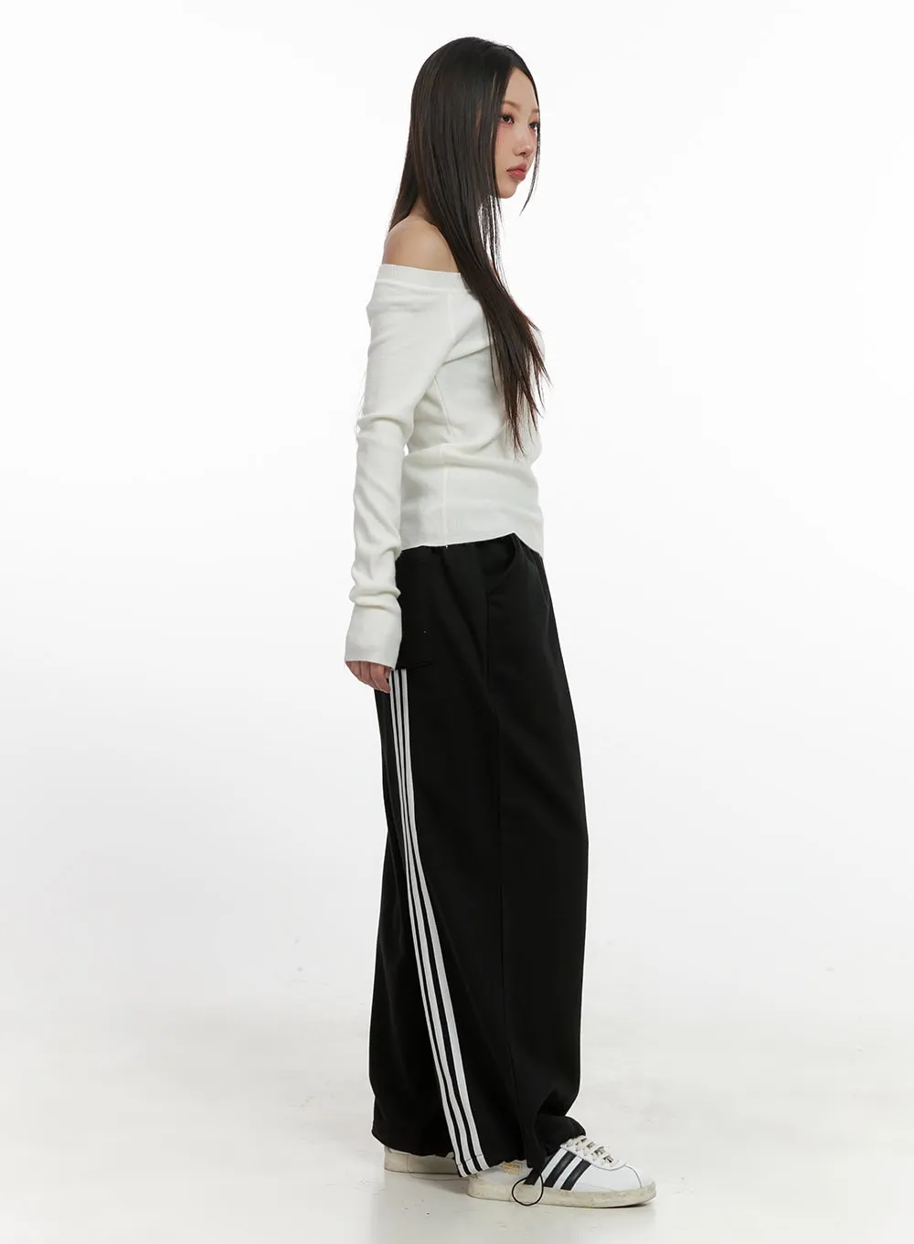 Wide Fit Cotton Sweatpants CN415